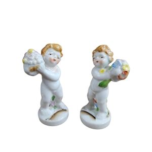 Vintage OCCUPIED JAPAN Set Of 2 Cherubs